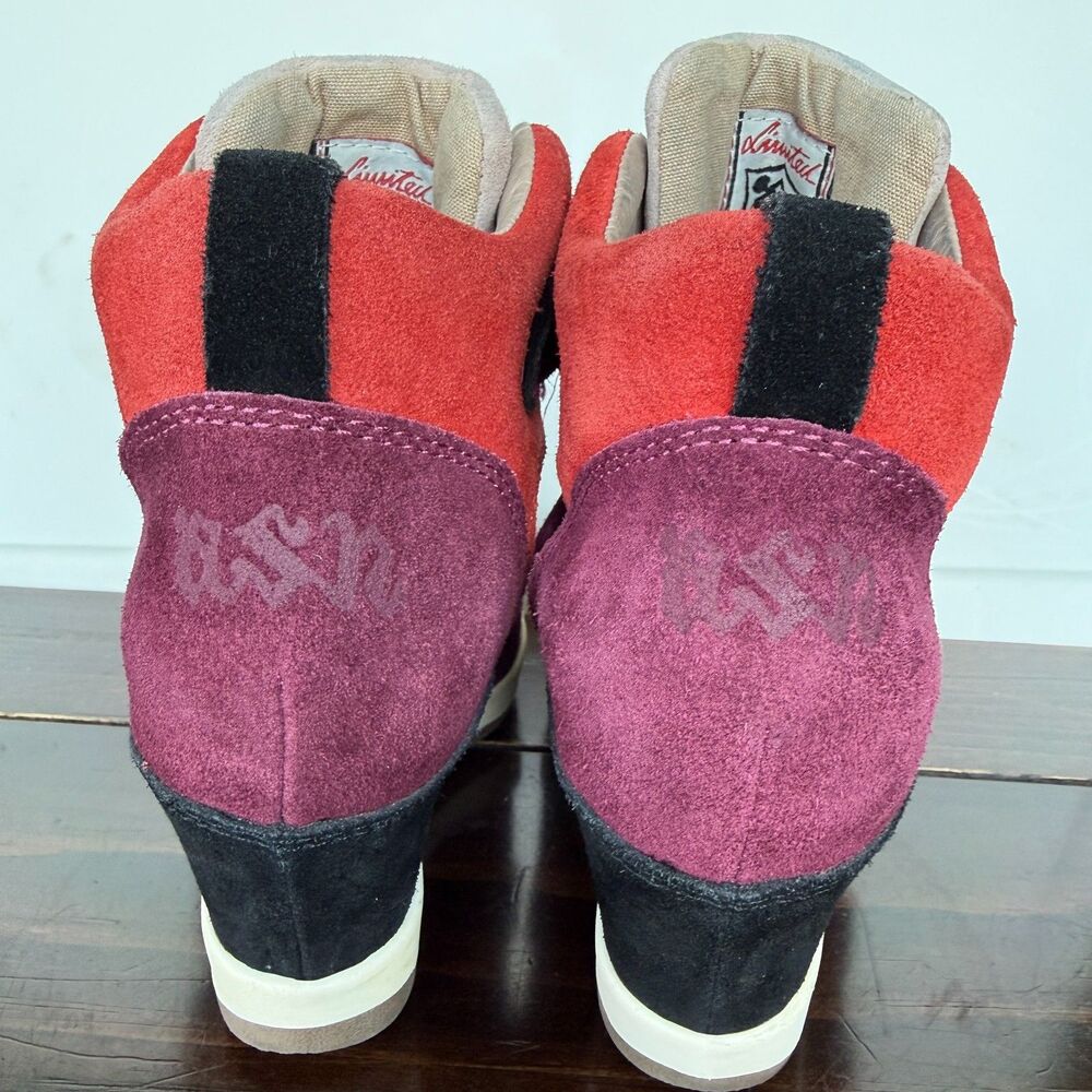 Ash Alex LIMITED Suede multicolor Wedge Sneakers size 37 EUC / 7 US - Picture 4 of 11